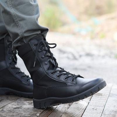 Outdoor Spring and Autumn Ultra Light Land Combat Breathable Shock Absorption Waterproof Winter Boots Battle Training Boots Men's Mercenary Tooling