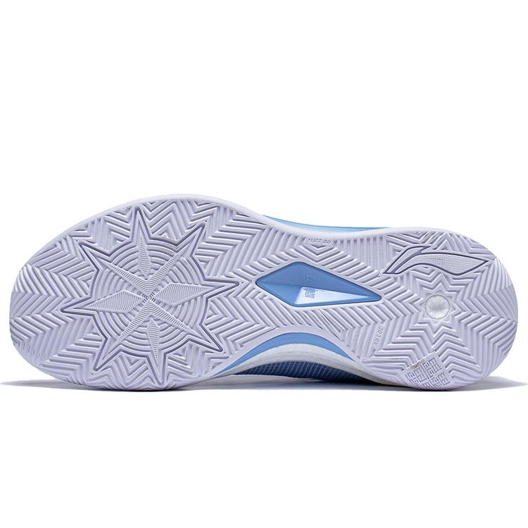 Li Ning Liren 3 V2 Blue Sky Cushioning Slip Resistant Abrasion Resistant Low top Basketball Shoes Men's Snow Blue ABAT057-12