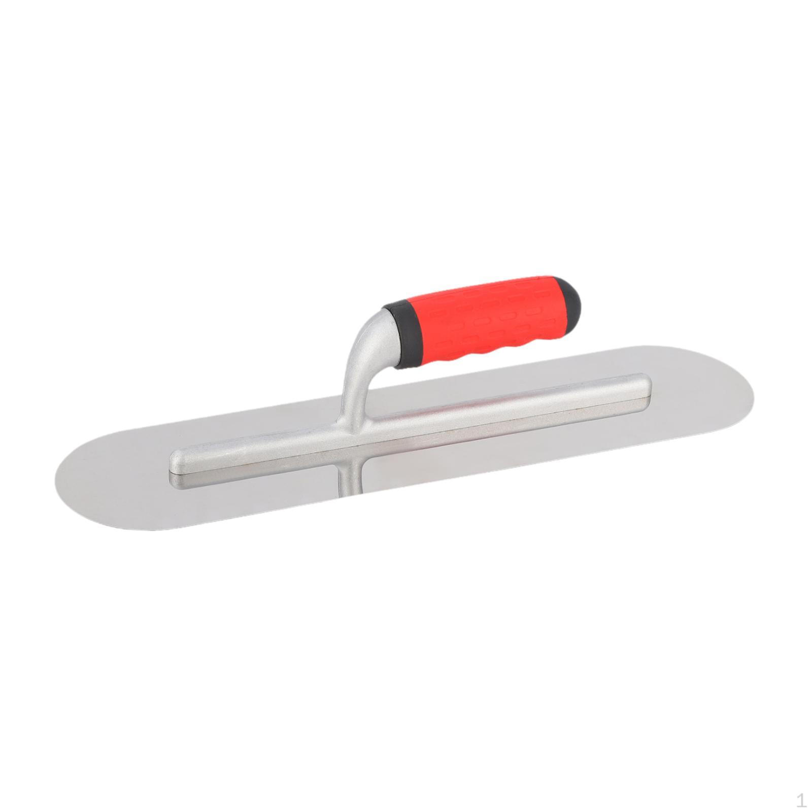 

Putty Trowel with Round Head Ergonomic Grip Mirror Polished Professional Multifunctional Stainless 40cmx10cm
