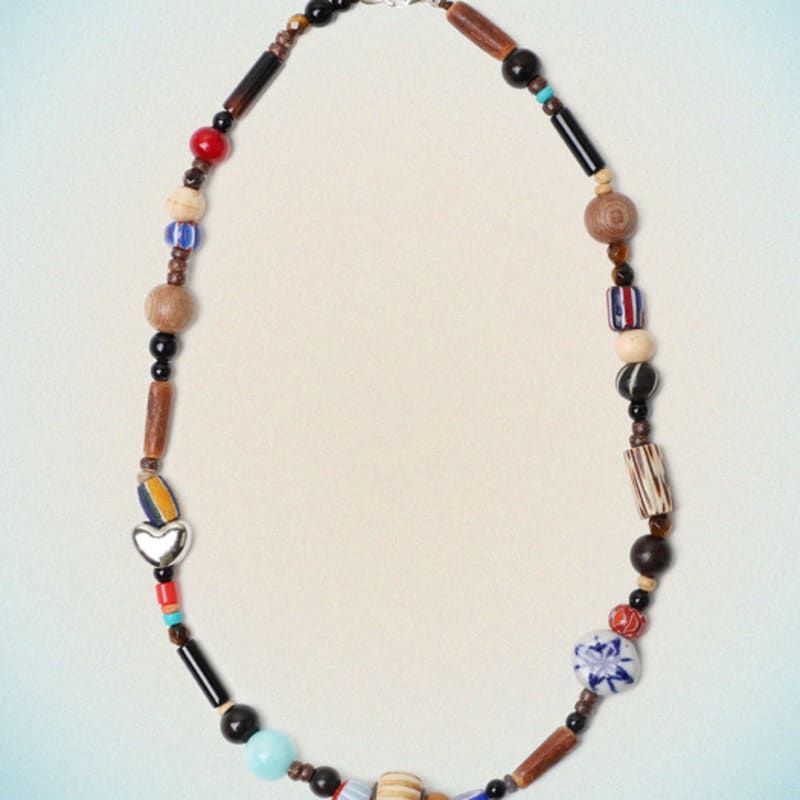 

HolidayVisitor Mixed Stone Necklace - Multi 50cm