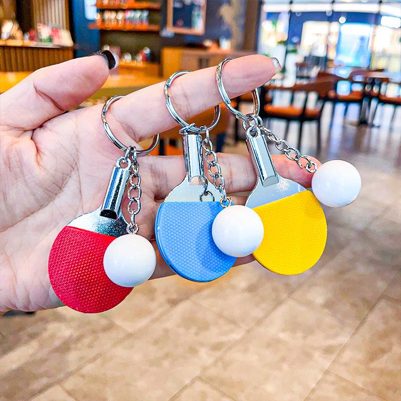Table Tennis Keychain: Creative Sports Pendant and Fan Gift