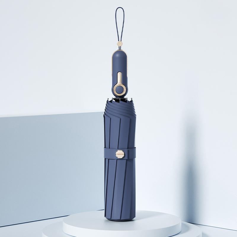 

Роскошный зонт для мужчин, большой размер, полностью автоматический зонт, ветрозащитный, прочный, 10K, складной зонт для гольфа, мужской тёмно-синий