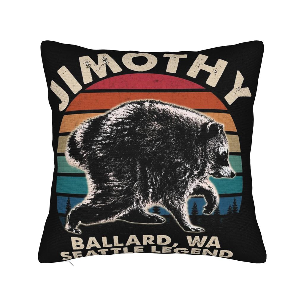 Jimothy Raccoon Pillowcase Product Printed Cushion Cover Decoration Throw Pillow Case Cover Home Multiple Sizes