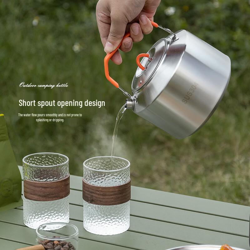 Ti Ji Ning Outdoor 304 Stainless Steel Kettle & Cookware Set