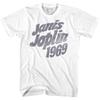 Janis Joplin Jj67 White Adult T-Shirt