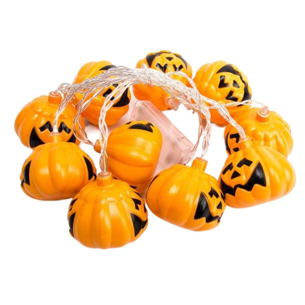 

2M/ 3M Pumpkin LED String Lights Plastic Pumpkin Crystal Lights Haunted House 2M