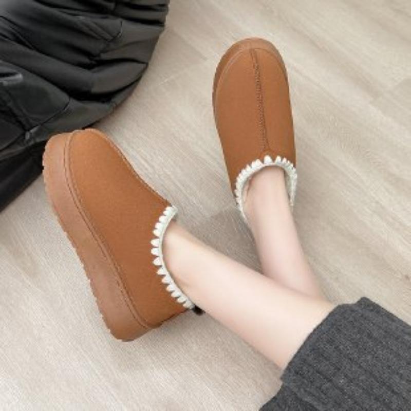 

Women s Large Size Soft Sole Winter Warm Fur Snow Boots Padded Lined Ankle Boots Anti-slip Hiking Casual Sports Cotton Boots 42 малиновый