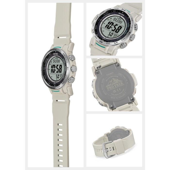 Casio Pro Trek PRW-35-7JF Men's Watch, Solar, Biomass Plastic, Beige