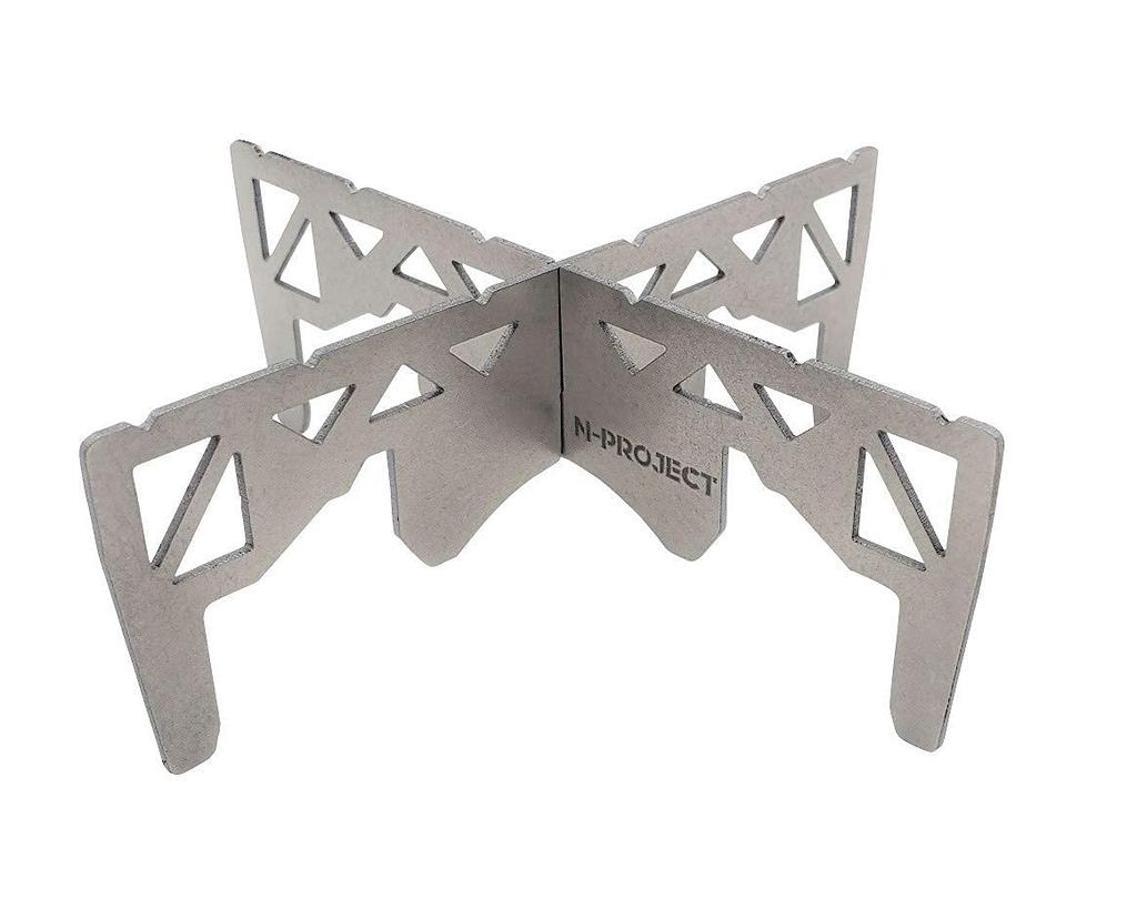 N-prjojec Titanium Trivet for Snow Peak HOME & CAMP GS-600 Burner, TITANIUM GEAR [Made in Japan] (Burner sold separately)