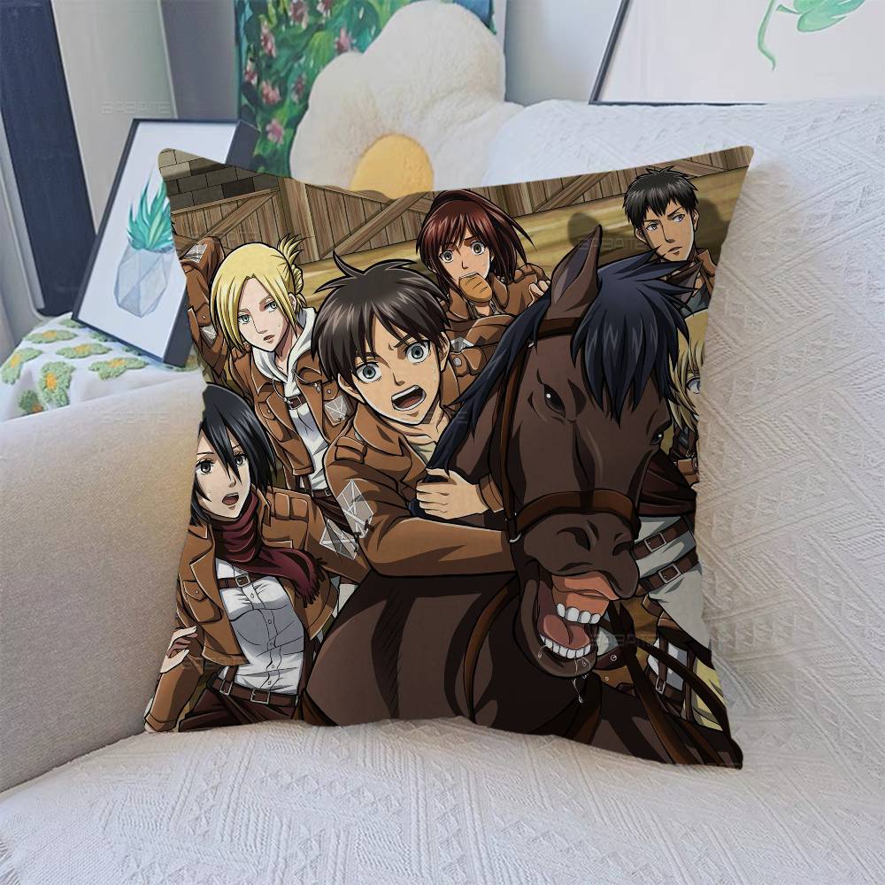 Japanese Manga A-Attack O-On T-Titan Cushion Cover Decorative Pillow Sofa Home Decor Case Pillow Cases