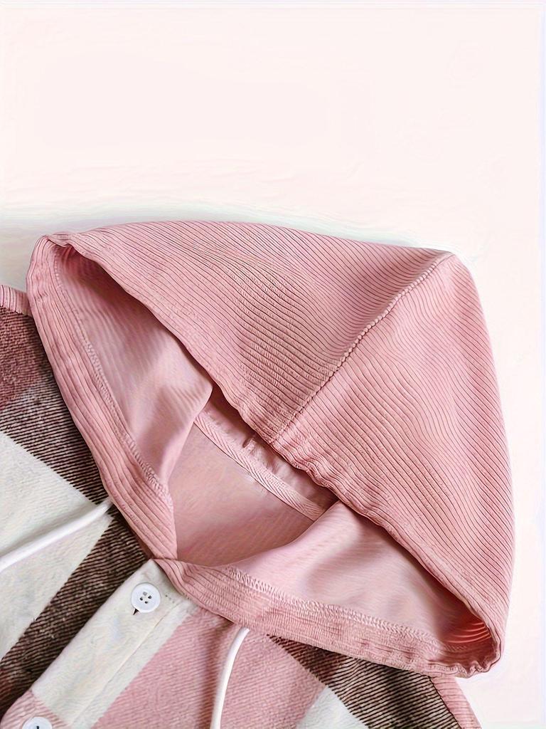 Men's Hooded Plaid Long Sleeve Thickened Cotton Shirt - Cold Resistant for Autumn/Winter 2025