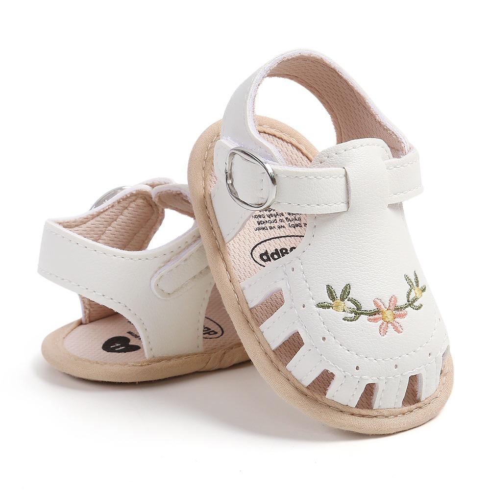 

PU Girl Sandals Lightweight Soft Sole Shoes Comfortable Wrap Toe Sandals Summer