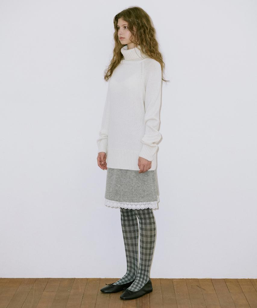 SINOON Middle Turtleneck Knit (Cream)