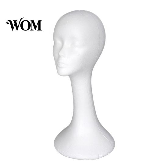 Hair Styling Tool Foam Mannequin Head, Male Female Hat Display Stand, Hairdressing Teaching Aid Lightweight Head Model for Wig Storage Stand Wigs