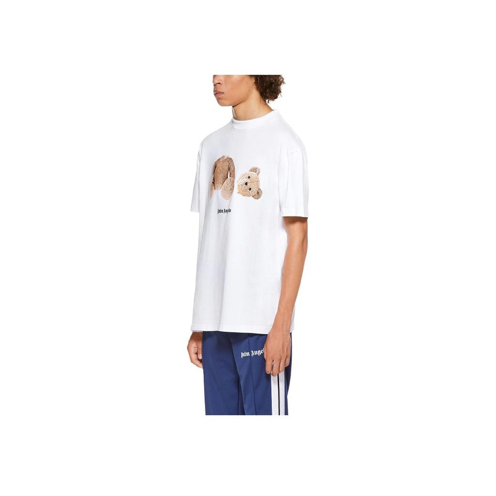 Palm Angels Bear Short-Sleeve Tee White Men Tops PMAA001R21JER0010160