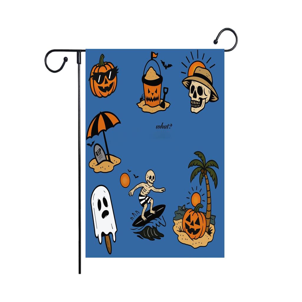 Garden Flag with Straight Line Design for Outdoor Home Decoration