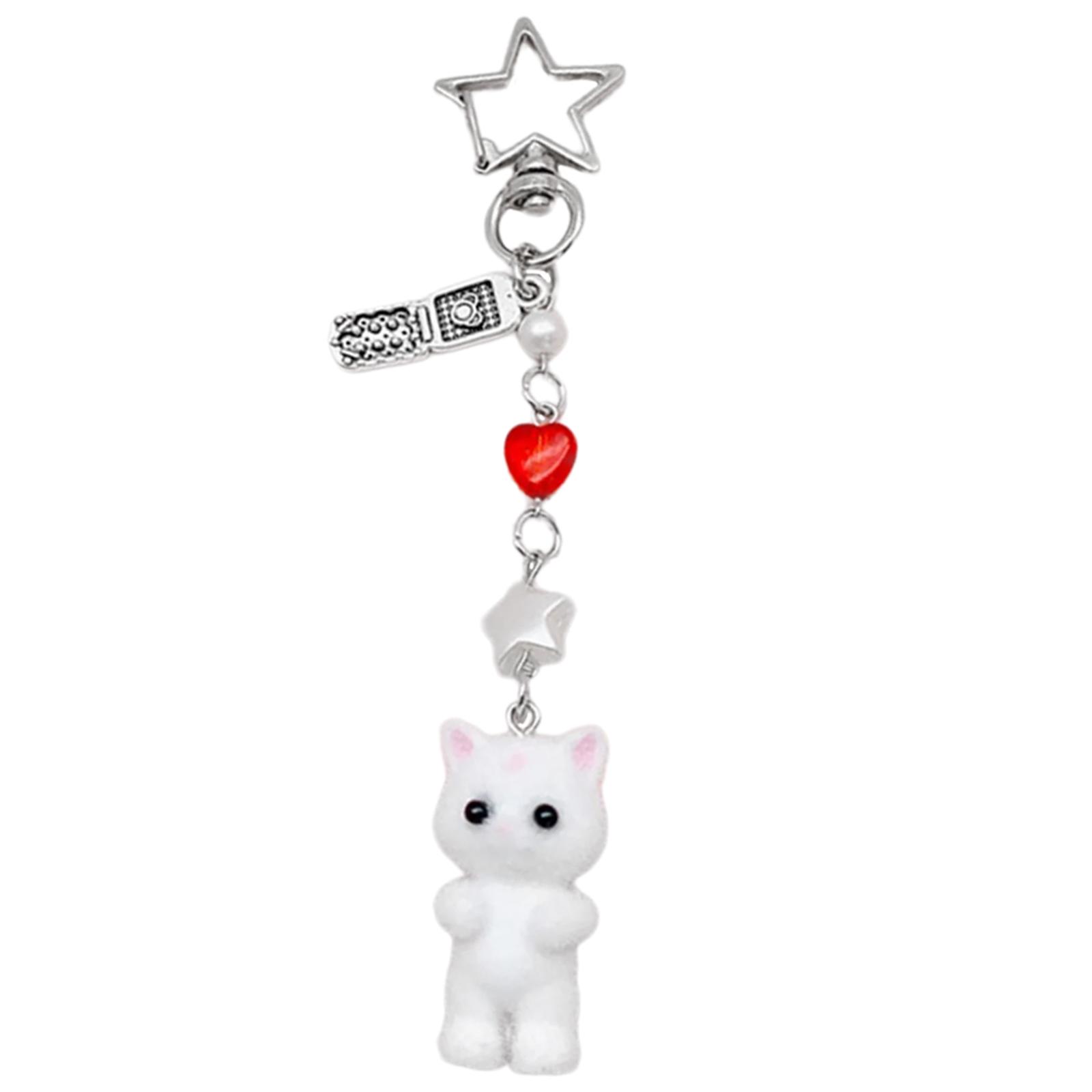 

Elegant Pendant Keychain Fashion Keyring Stylish Bag Pendants Phone Charm for Women Girls Purse Backpack Accessory