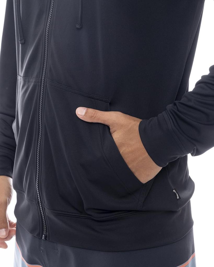 Long sleeve zip hooded rash guard