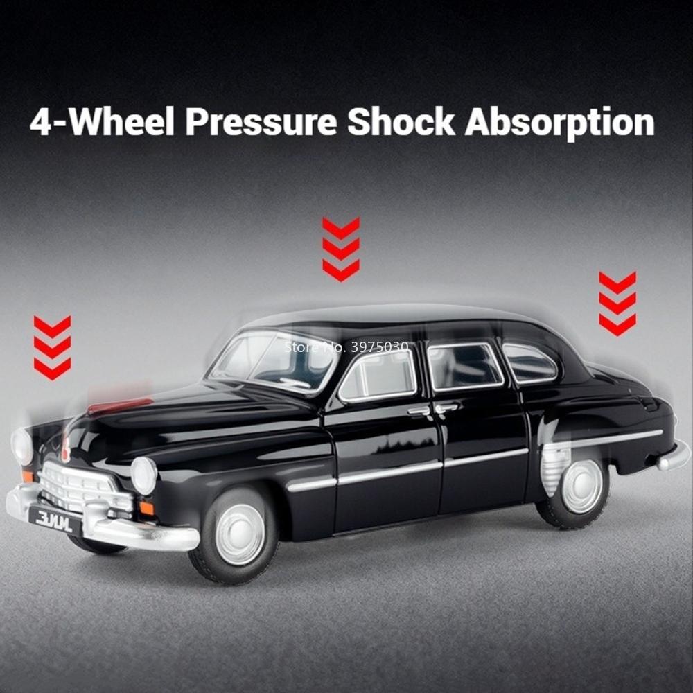 1:64 LADA 2105 2101 GAZ-12 ZIM ZIS-110 Model Cars Toy Alloy Diecast Wheel Shock Absorption Miniature Vehicle Child Perfect Gifts