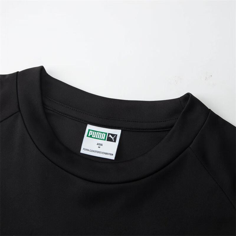 Puma Graphic Tees Racing Print Crew Neck Long Sleeve T-Shirt Unisex Tops Black 631504-01