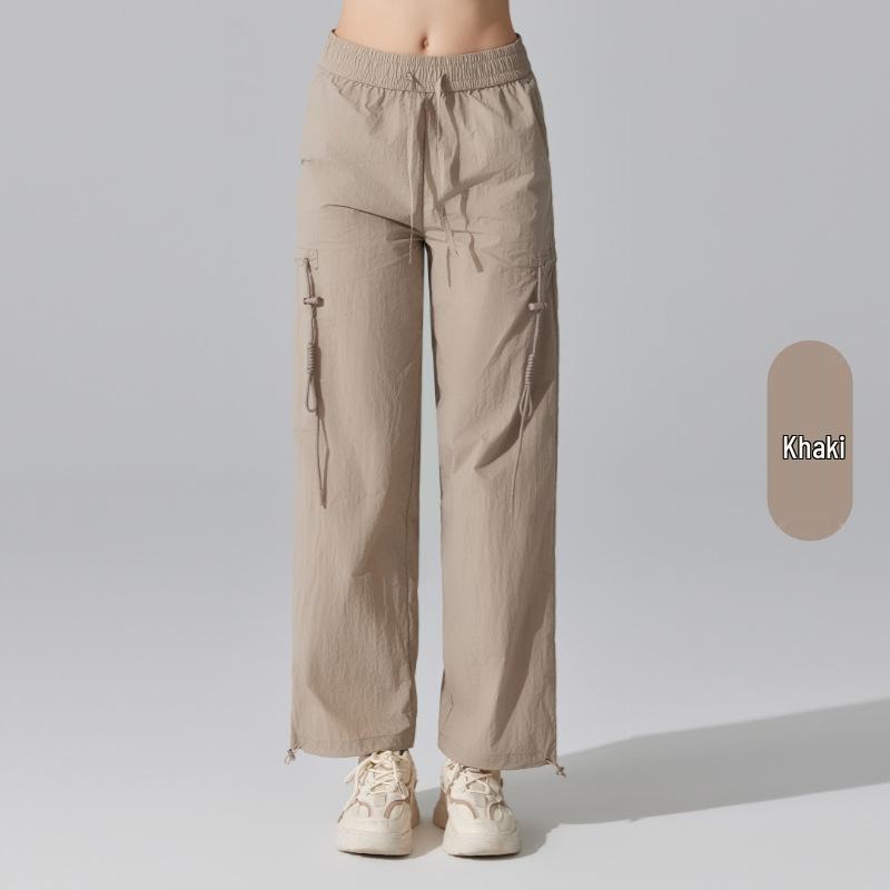 

Женские утягивающие брюки карго для йоги с высокой посадкой: Универсальные, Ветрозащитные, Широкие брюки, Идеально подходят для занятий спортом на открытом воздухе и альпинизма Medium хаки