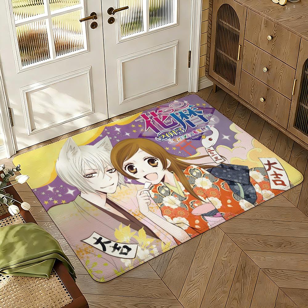 Kamisama Kiss Floor Mat Soft Thickened Absorbent Non-Slip Bedroom Living Room Door Mat Home Decor Flannel Rugs