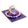 Design Pop-Up Cartões de Saudação de Dia dos Namorados Românticos Artesanais Cartão 3D Requintado com Envelope Cartões de Casamento Lua