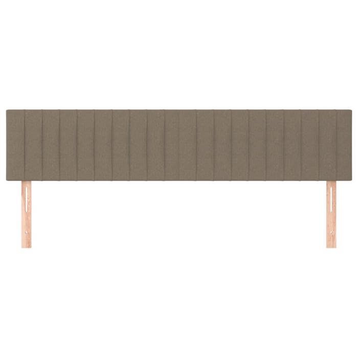 VidaXL 2x Headboards Bedroom Furniture Bed Accessories Single Bed Heads Interior Taupe 346260