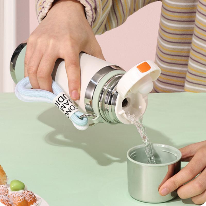 316 Stainless Steel Insulated Cup Large Capacity Simple Vacuum Cup Portable Student Bullet Head Sports Insulated Water Cup