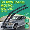 Vordere Silikonbeschichtete Scheibenwischer für For BMW 3er Serie MK5 E92 2009 - 2013 24"+16" Auto Wischer Windschutzscheibe Wischerblätter Zubehör