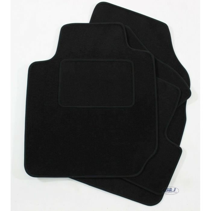 J&amp;J AUTOMOTIVE | Tapis De Sol Noir Velours Sur Mesure Pour Nissan Micra K12 2003-2009