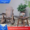 Set Retro Masă și Scaune Balansoar de Exterior pentru Grădină, Balcon sau Curte