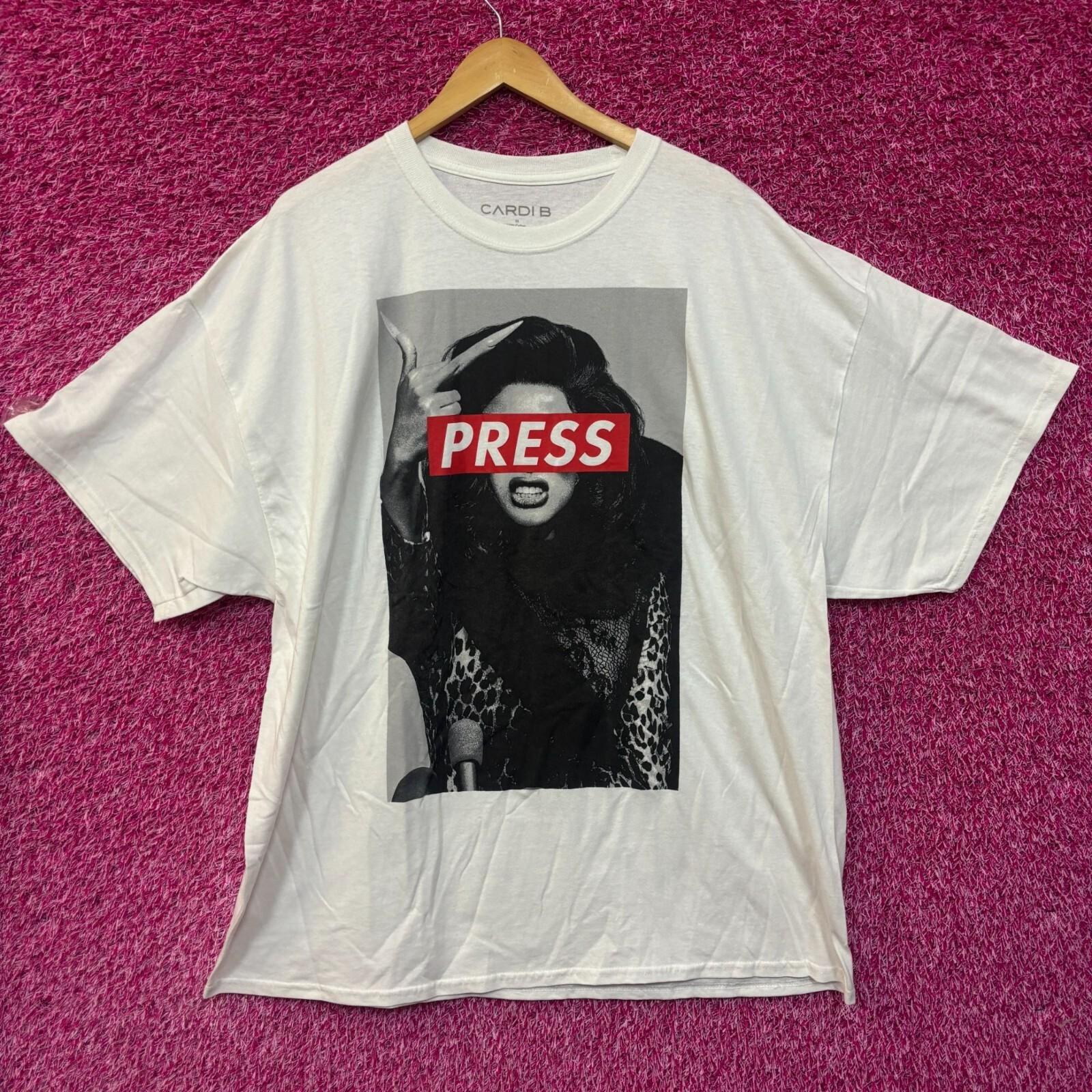 Cardi B Press rap Tshirt size 3XL XL