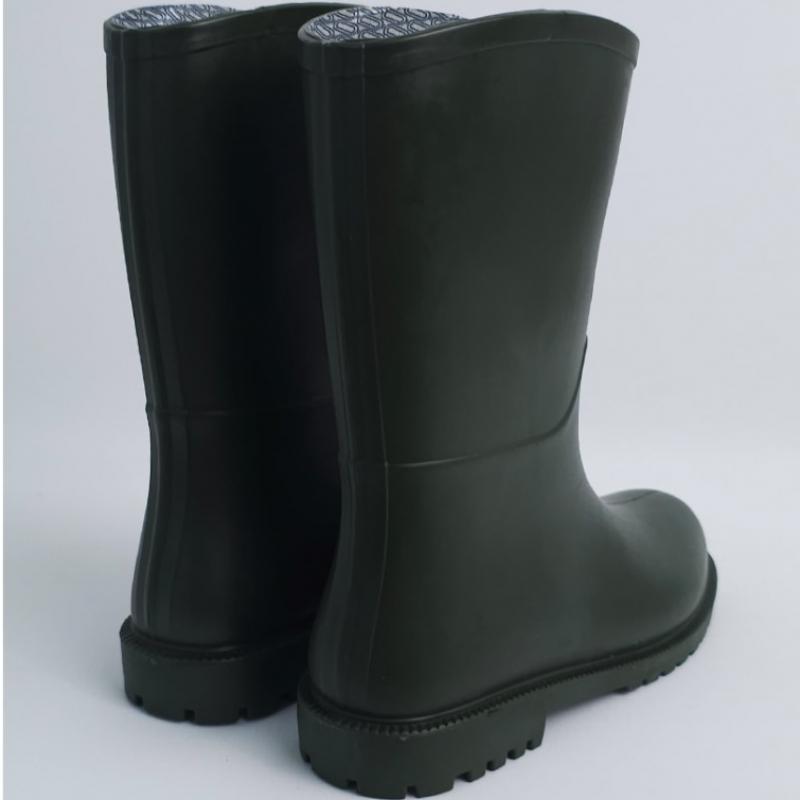 Melting Brown Women Mid Rain Boots