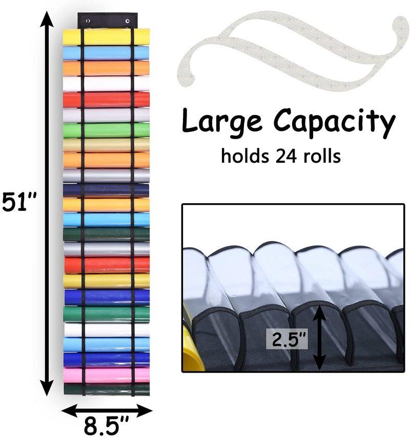 Craft Storage Organizer Vinyl Roll Holder Vinyl Storage Rack Hanging Closet