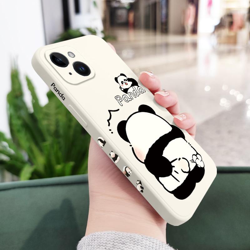 Tickle Panda Phone Case For iPhone 16 16e 15 14 13 12 11 XR XS SE2 SE2020 8 7 6 6S Plus Pro Max Mini Silicone Cover