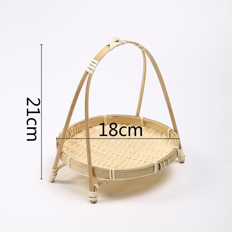 Handmade Bamboo Multi-Layer Storage and Serving Basket