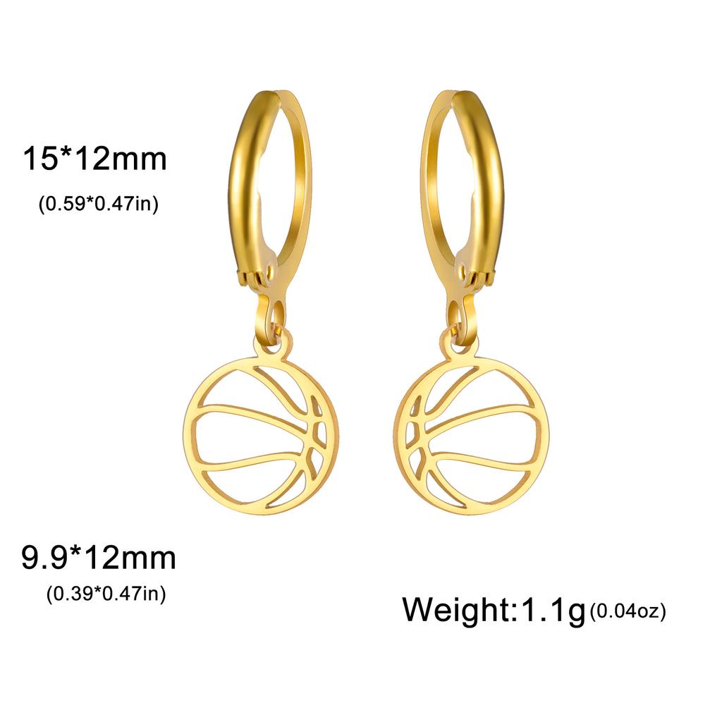 Golden Pendant Hoop Earrings with Heart Hexagon Snake Cross Butterfly Flower Bird Jewelry Gift