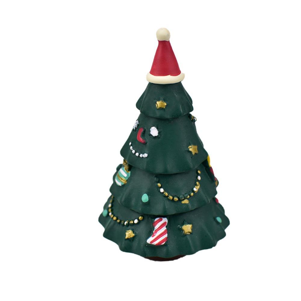 Cartoon Resin Christmas Tree Ornament Mini Zakka Christmas Tree Model Desk