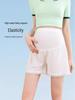 Summer Ice Silk Maternity Anti-Exposure Safety Shorts - Loose, Breathable, and Suitable for Outerwear