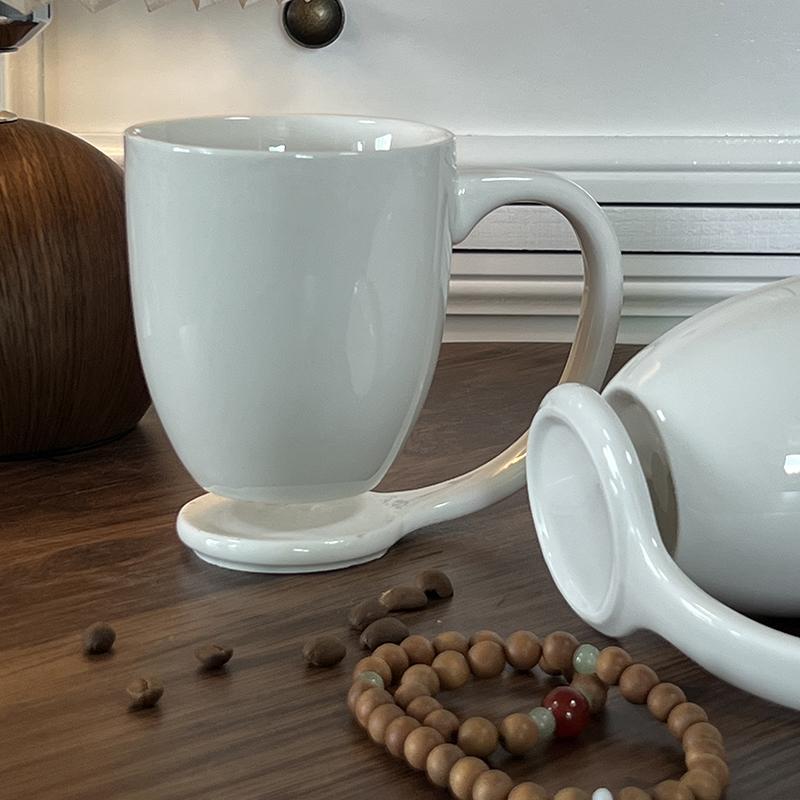 Kreative Hängende Cerc Tassen Große Kapazität Kaffeetassen Einfache Hotel Teetassen Paar Wasserbecher Einzelner Henkel Design