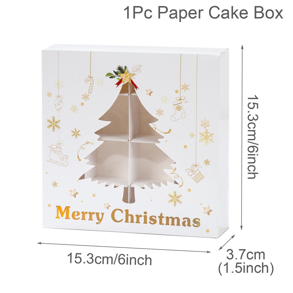 

Christmas Candy Gift Box Merry Christmas Decorations For Home Kraft Paper Box Cookie Gift Box Packaging Bag navidad Natal Gifts Other оливковый