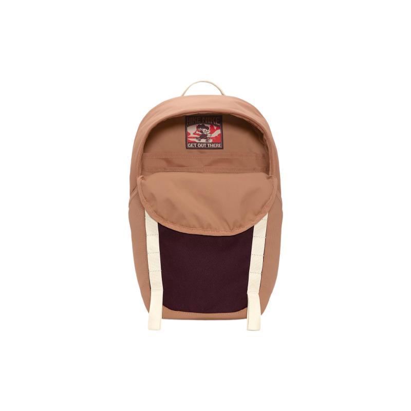 Nike Fabric Backpack Regular Unisex Amber Brown & Night Brown Red & Bright Dark Red Casual DJ9678-225