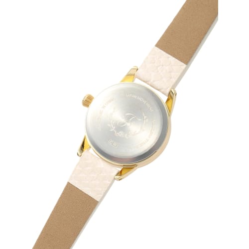 Maison De Fleur Women's Leather-Look Belt Watch, Ivory