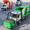 1:18 Electric Sanitation Garbage Truck Toy Cars Model Light Sound Miniature Vehicle Doors Opened Car Children's Educational Toys