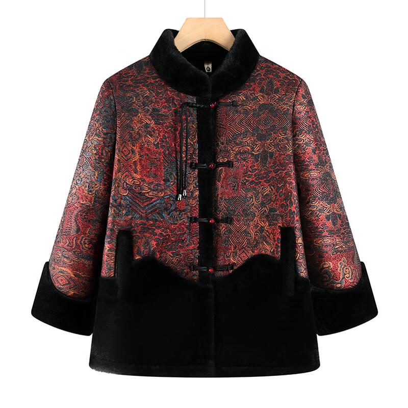 Yalu Women's Mid-Length Velvet Lined Padded Winter Coat