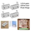 Stainless Steel Adjustable Clamp Pivot Glass Door Replace Hinge for 1-8mm Thickness Glass Suitable for Fixed Cabinet Glass Door