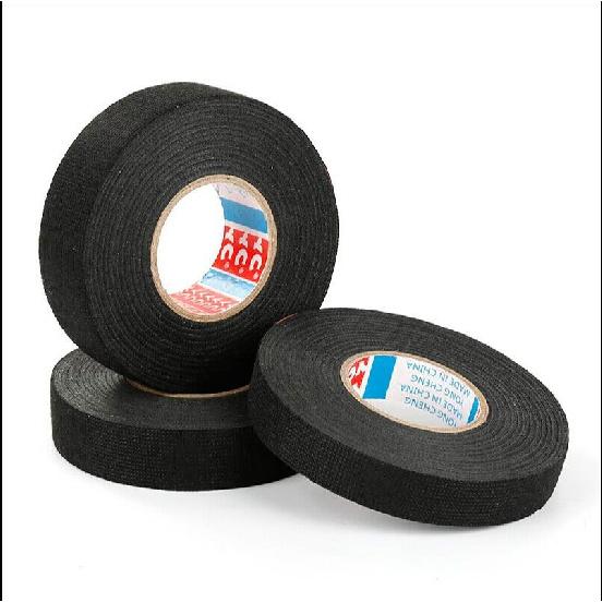 1/3Pcs 32/25/19MM Heat-resistant Adhesive Cloth Fabric Tape for Automotive Cable Tape Harness Wiring Loom Electrical Heat TapePinstriping Tape 3
