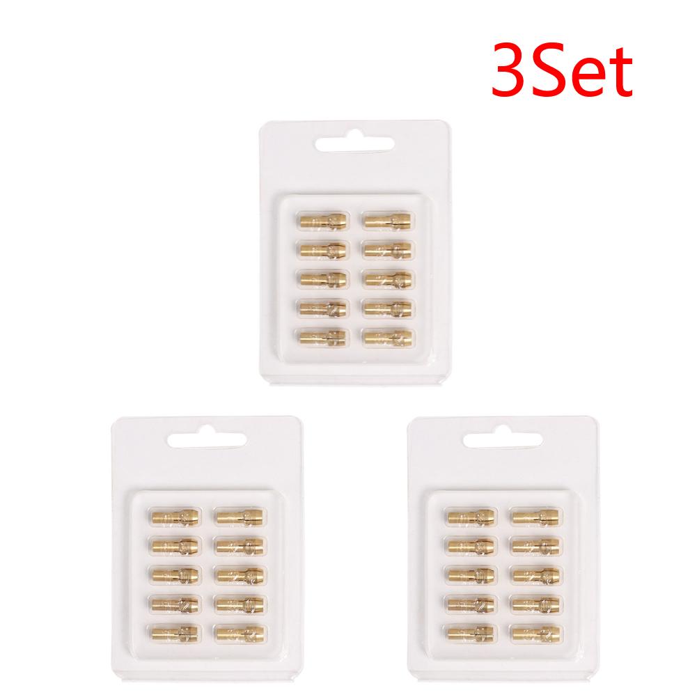 10pcs Mini Brass Collets Chucks Rotary Tool Drill Brass Collet Accessories Mini Drill Chucks for Twist Drill Motor Shaft Grinder