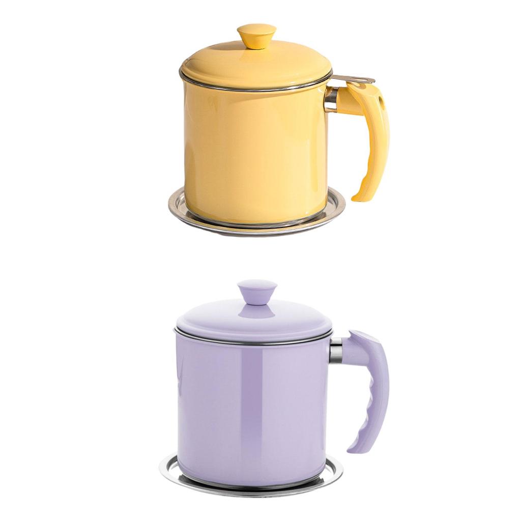 Nádoba na filtrování oleje Sítko na tuk 1400ml Kuchyňská filtrační nádoba se sítkem Nádoba na olej Všestranná nádoba na filtrování oleje pro domácnost